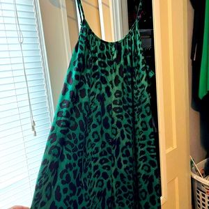 Green leopard jumpsuit!